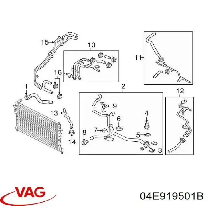 Sensor de temperatura do fluido de esfriamento A4126113 Bogap