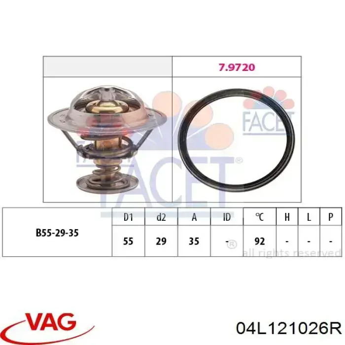 Compre 04L121026R VAG Caixa do termostato