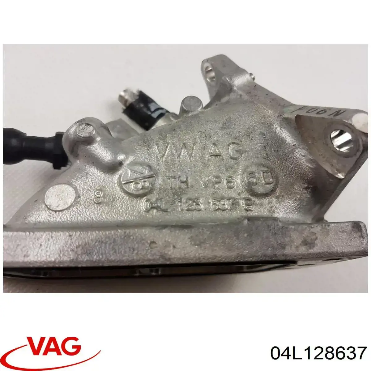 04L128637 VAG Cano derivado de ar, da válvula de borboleta