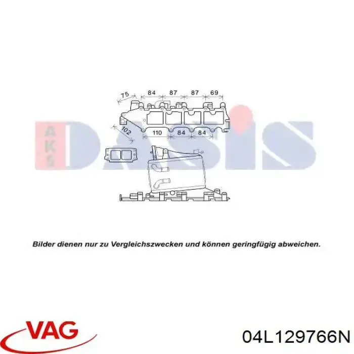 04L129766N VAG Tubo coletor de admissão