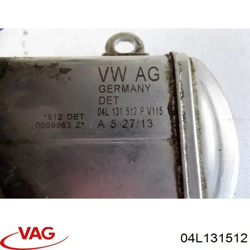 Radiador do sistema EGR de recirculação dos gases de escape VAG 04L131512