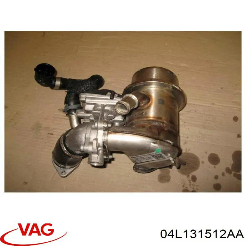 04L131512AA VAG Radiador do sistema EGR de recirculação dos gases de escape