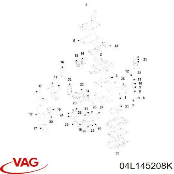 04L145208K VAG Bomba de óleo