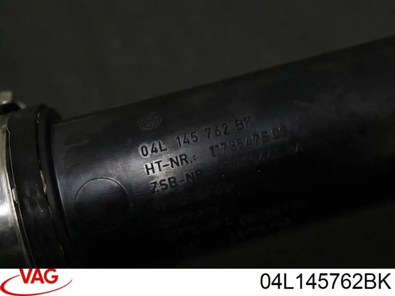 Cano derivado de ar, entrada na turbina (supercompressão) VAG 04L145762BK preço, a partir de 129,40 USD