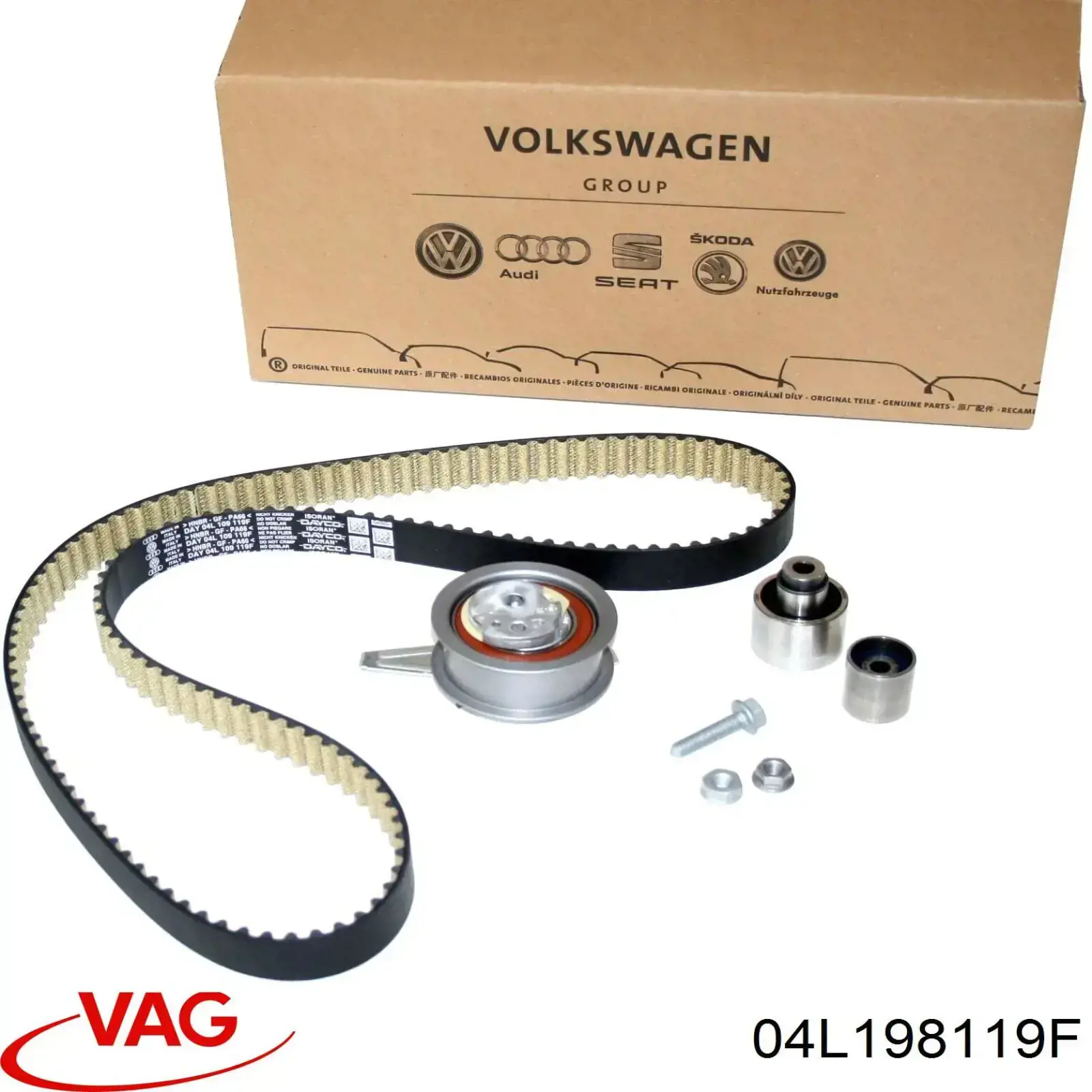 04L198119F VAG Correia do mecanismo de distribuição de gás, kit