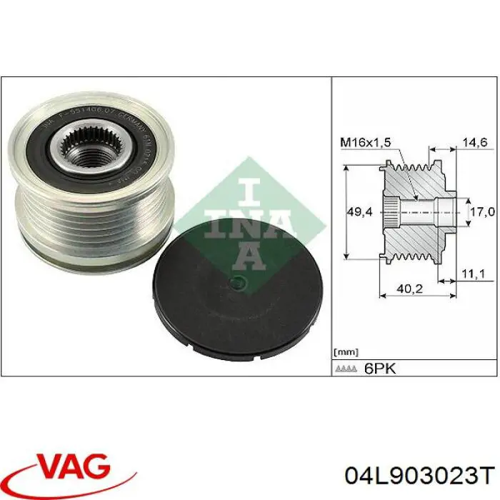 04L903023T VAG Gerador