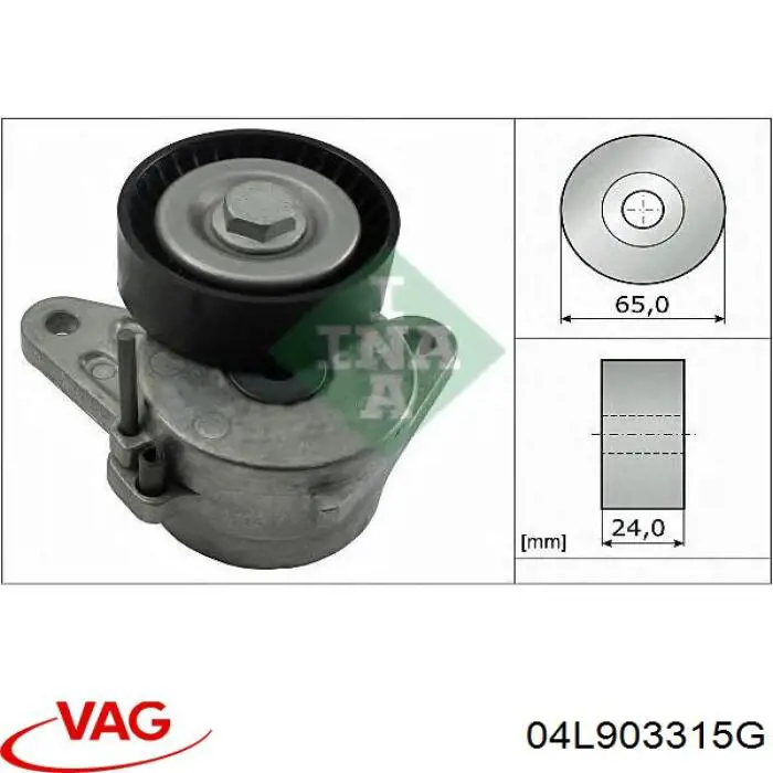 Reguladora de tensão da correia de transmissão VAG 04L903315G preço, a partir de 42,35 USD
