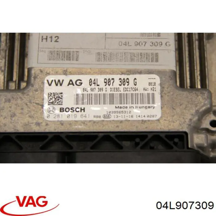 Módulo de direção (Centralina eletrônica) de motor VAG 04L907309