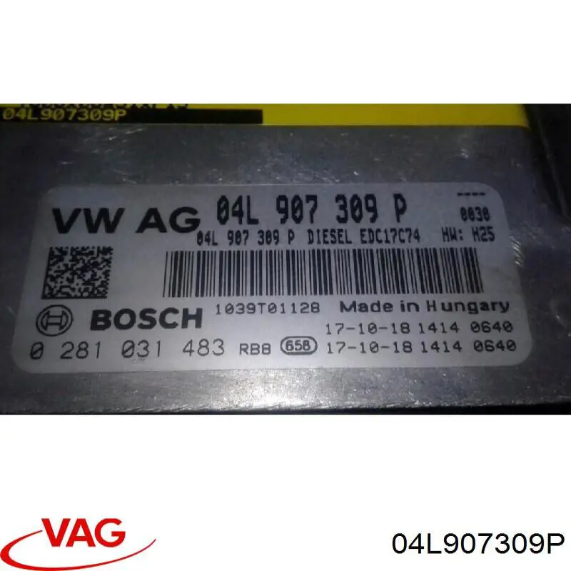 Módulo de direção (Centralina eletrônica) de motor VAG 04L907309P preço, a partir de 214,52 USD