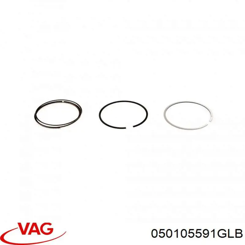 050105591GLB VAG Folhas inseridas principais de cambota, kit, padrão (STD)