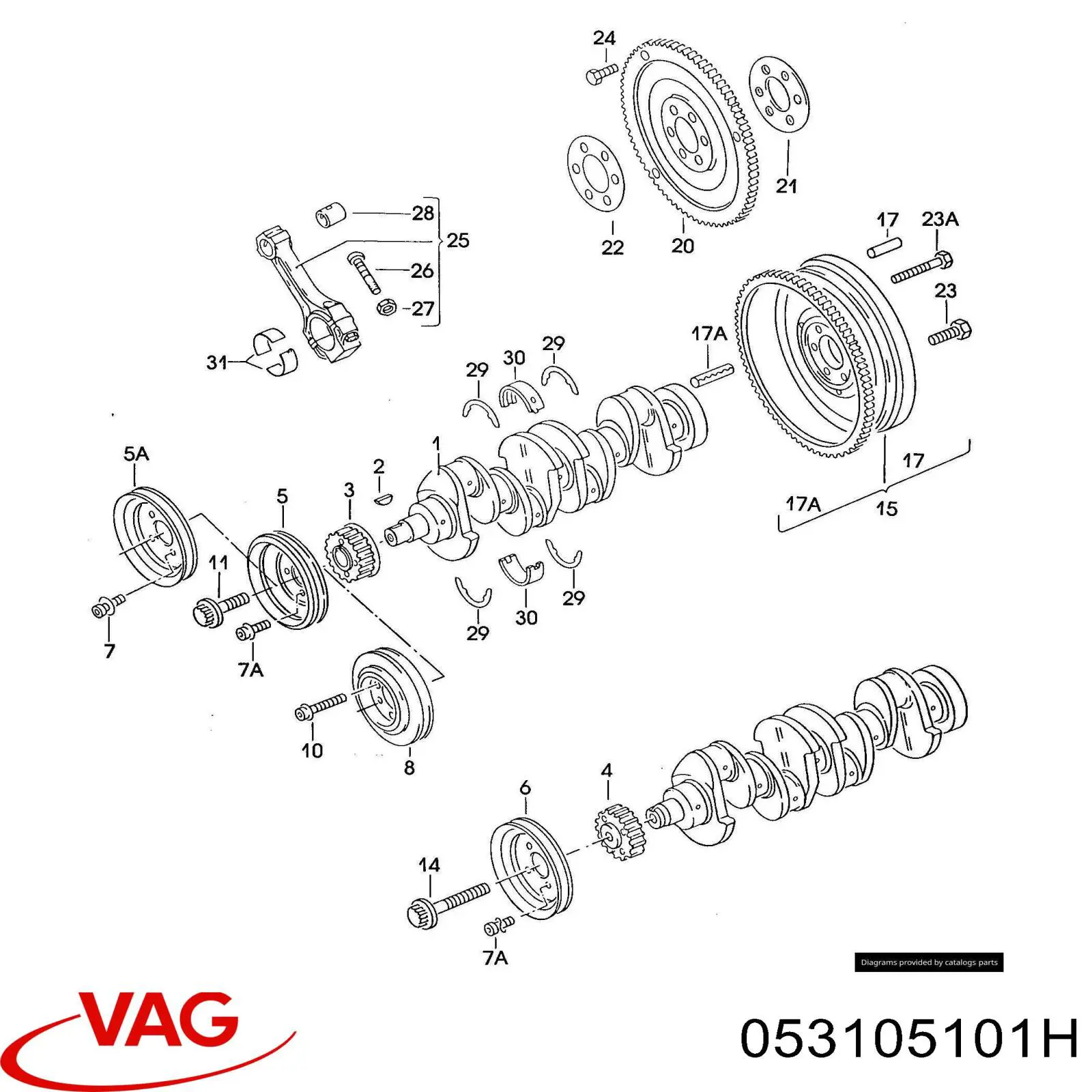 Cambota de motor VAG 053105101H preço, a partir de 1871,64 USD