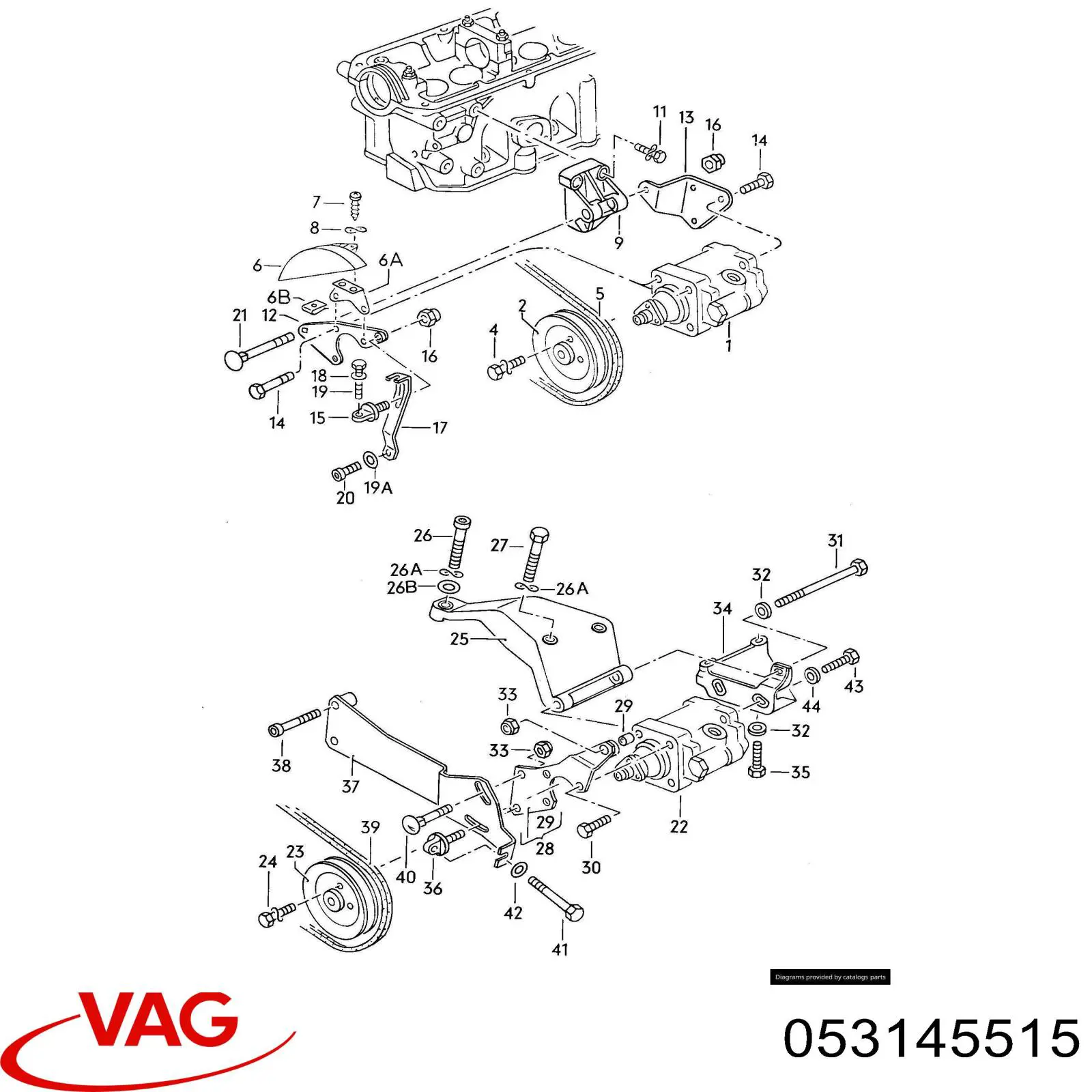  VAG 053145515 preço, a partir de 209,50 USD