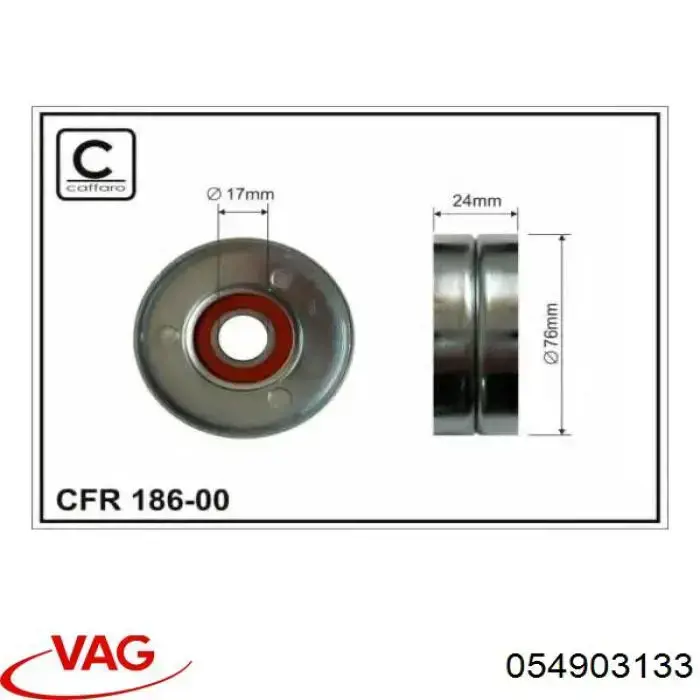 054903133 VAG Reguladora de tensão da correia de transmissão