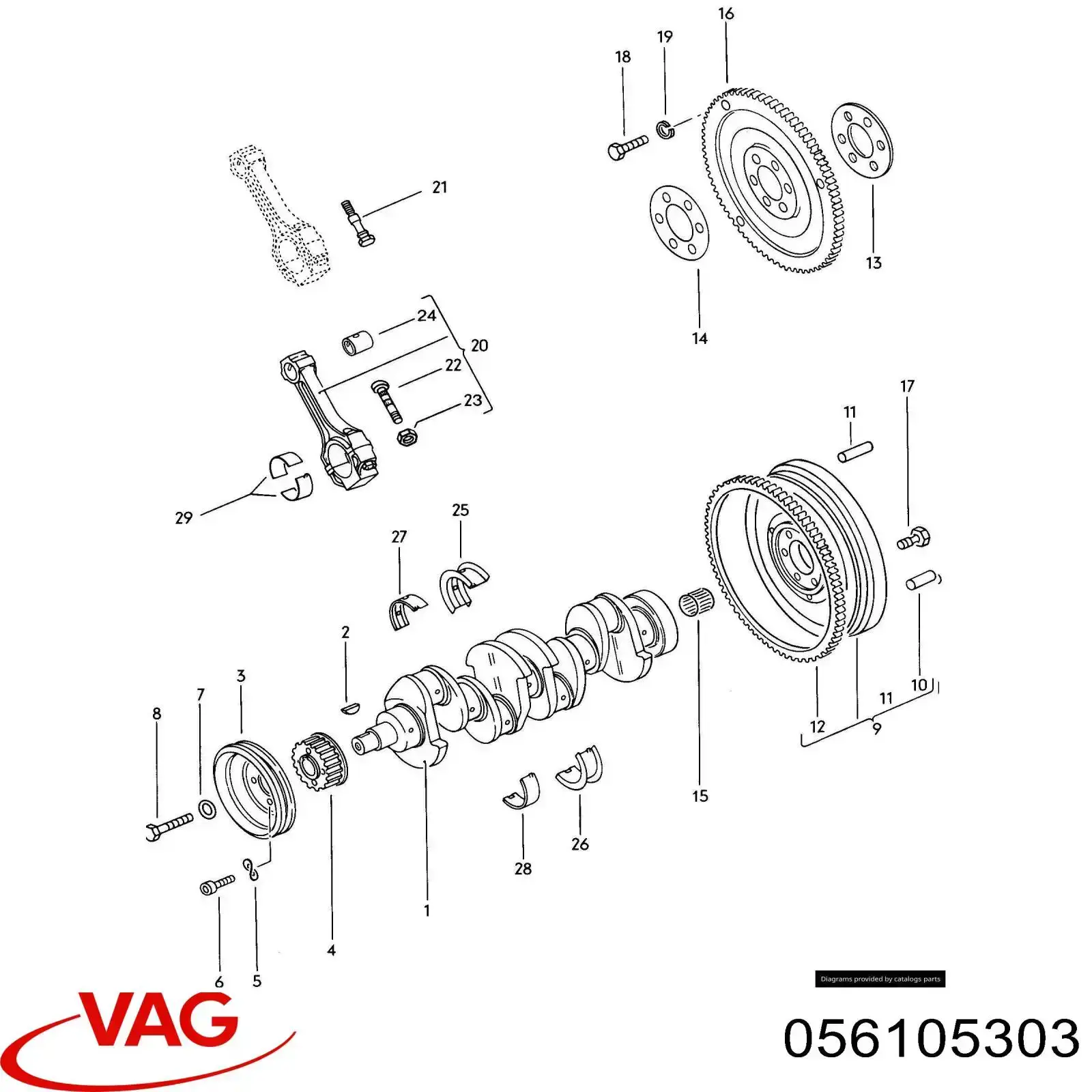  VAG 056105303 preço, a partir de 23,15 USD
