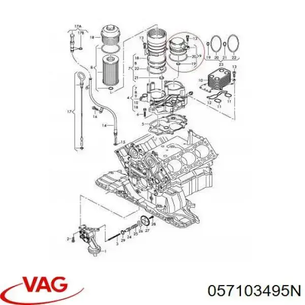 Válvula PCV de ventilação dos gases de cárter VAG 057103495K preço, a partir de 61,21 USD