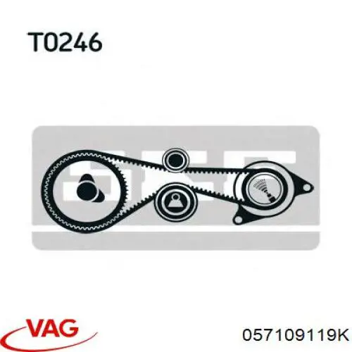 057109119K VAG Correia do mecanismo de distribuição de gás
