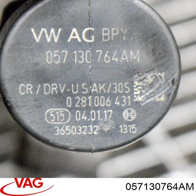 Regulador de pressão de combustível na régua de injectores VAG 057130764AM preço, a partir de 127,03 USD