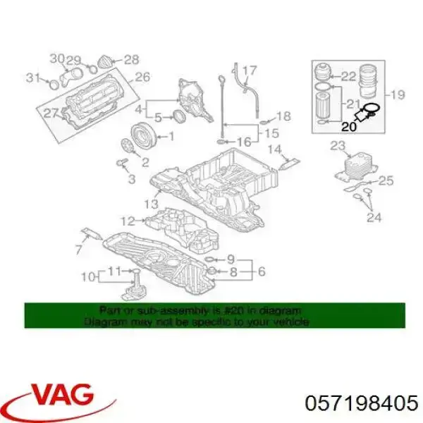  VAG 057198405 preço, a partir de 64,76 USD