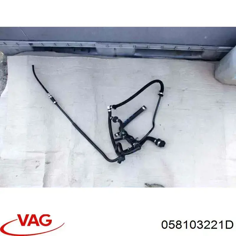 Cano derivado de ventilação de cárter (de separador de óleo) VAG 058103221D preço, a partir de 5,70 USD