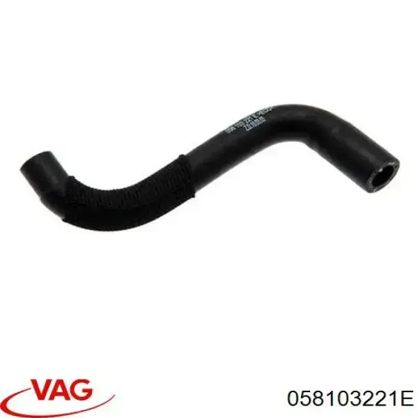Cano derivado de ventilação de cárter (de separador de óleo) VAG 058103221A preço, a partir de 5,70 USD