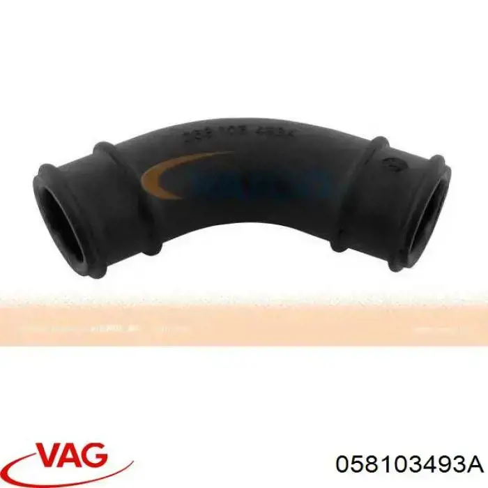 Cano derivado de ventilação de cárter (de separador de óleo) VAG 058103493A preço, a partir de 6,42 USD