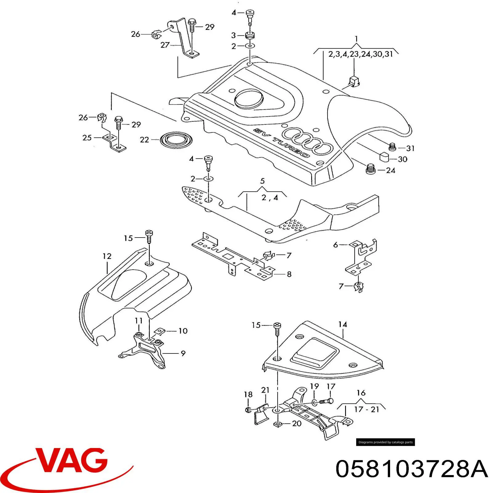  VAG 058103728A preço, a partir de 6,57 USD