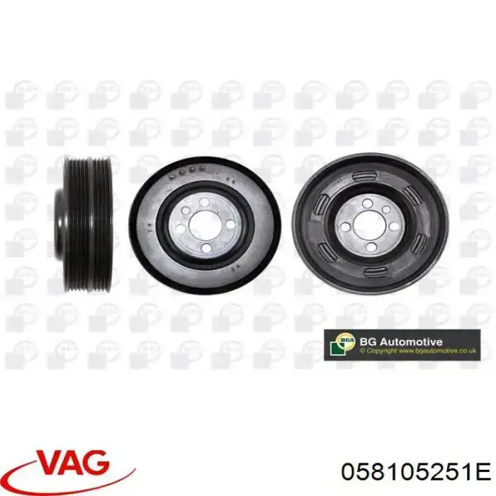 Compre 058105251E VAG Polia de cambota