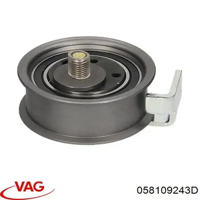 Compre 058109243D VAG Rolo de reguladora de tensão da correia do mecanismo de distribuição de gás