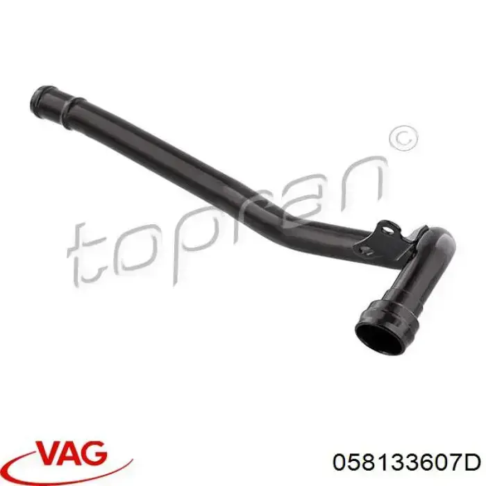 Cano derivado de ventilação de cárter (de separador de óleo) VAG 058133607D preço, a partir de 19,83 USD