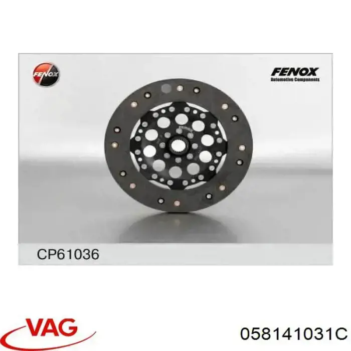 Disco de embraiagem VAG 058141031CX preço, a partir de 240,01 USD