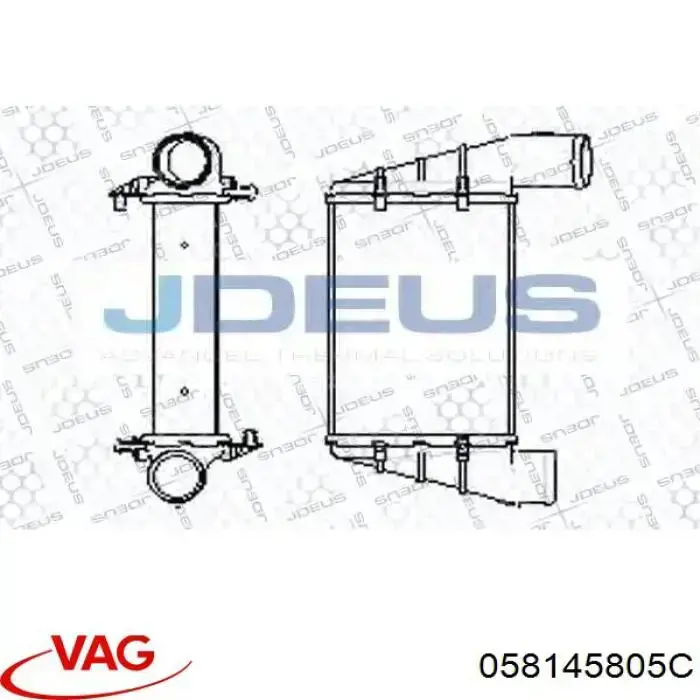 Compre 058145805C VAG Radiador de intercooler