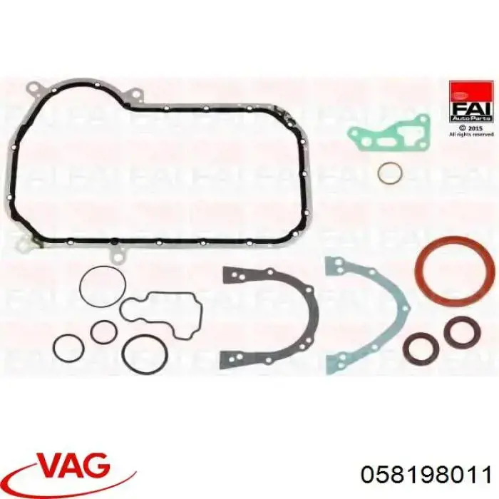 Compre 058198011 VAG Kit inferior de vedantes de motor