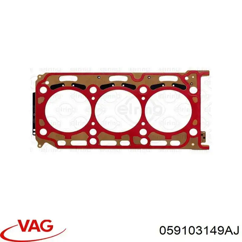 059103149AJ VAG Vedante direito de cabeça de motor (CBC)