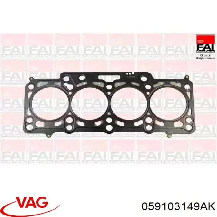 059103149AK VAG Vedante direito de cabeça de motor (CBC)