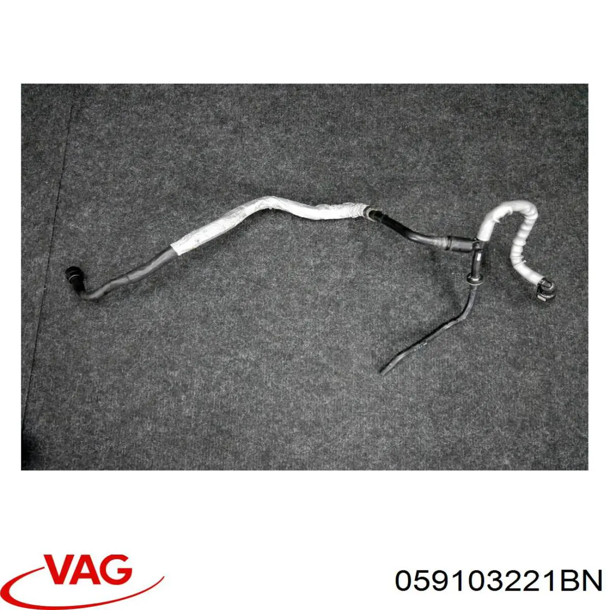 Compre 059103221BN VAG Cano derivado de ventilação de cárter (de separador de óleo)