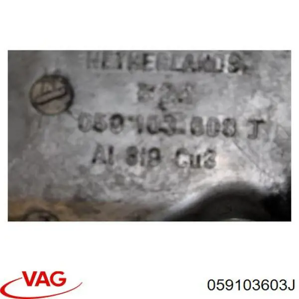 Compre 059103603J VAG Panela de óleo de cárter do motor, parte superior