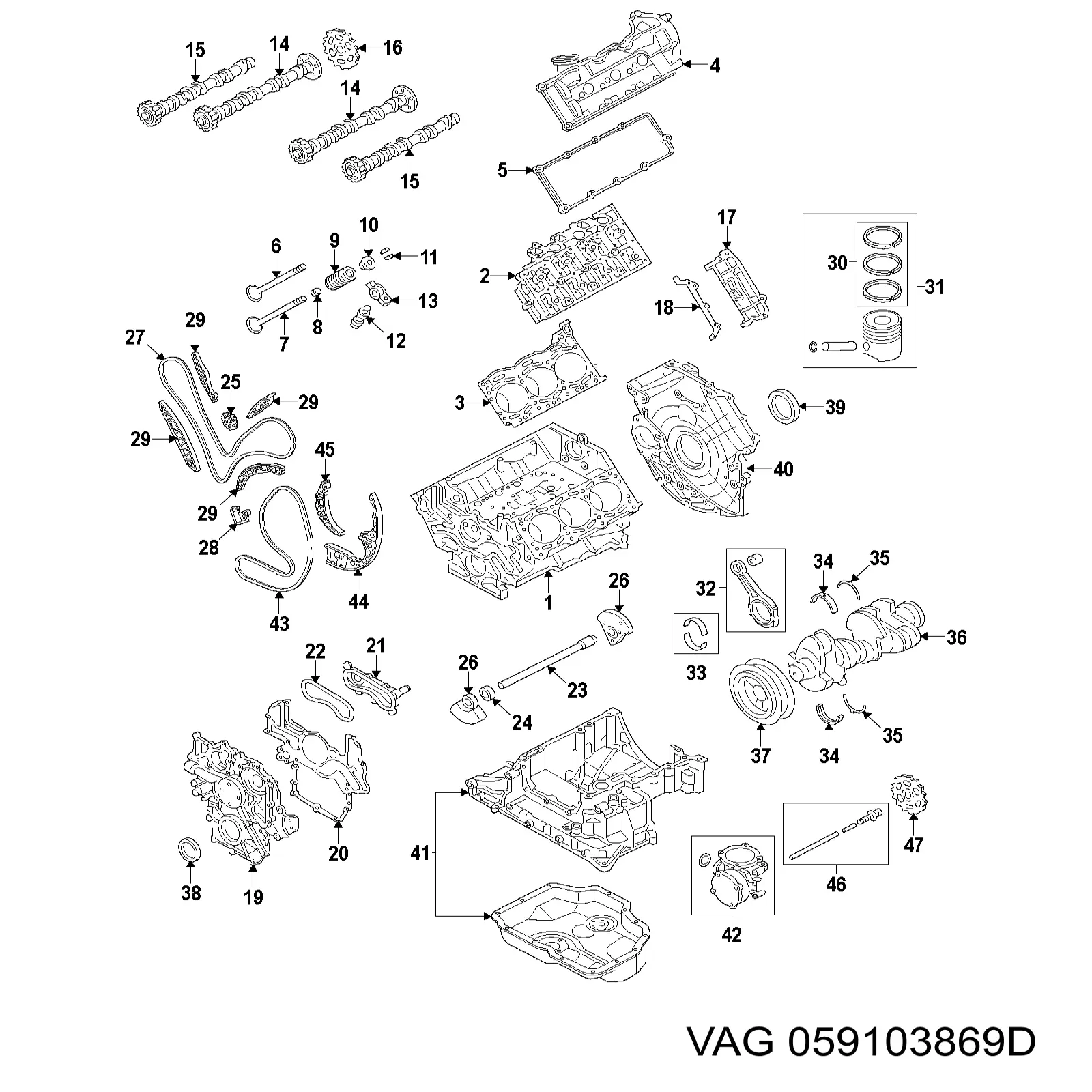  VAG 059103869D preço, a partir de 32,90 USD