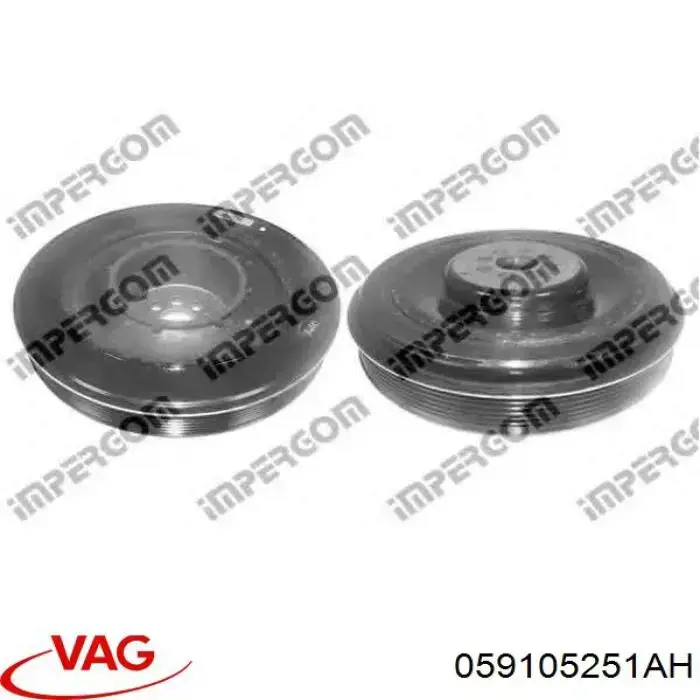 Compre 059105251AH VAG Polia de cambota