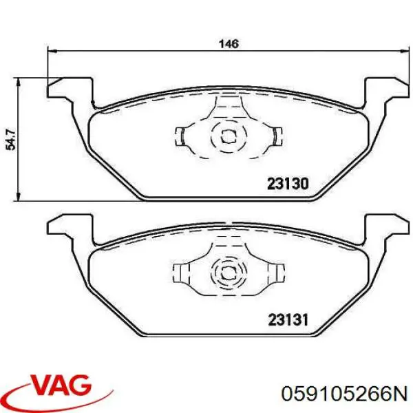 Compre 059105266N VAG Volante de motor