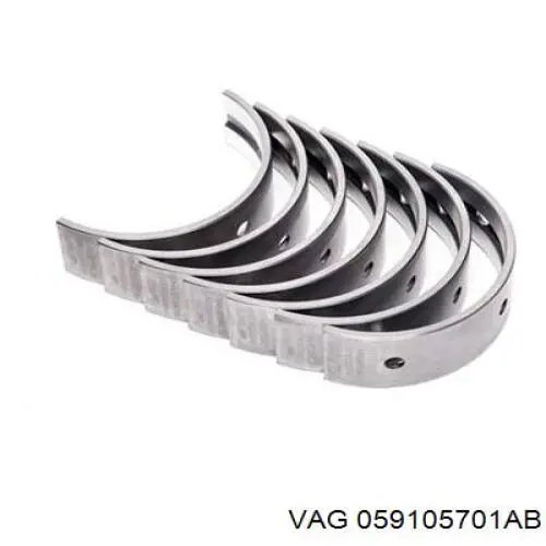 Folhas inseridas de cambota de biela, kit, padrão (STD) AL059105701AB Alex