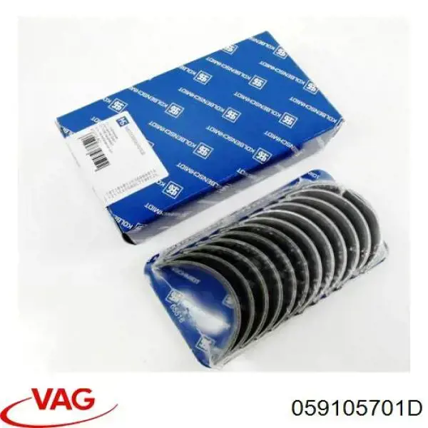 059105701D VAG Folhas inseridas de cambota de biela, kit, padrão (STD)