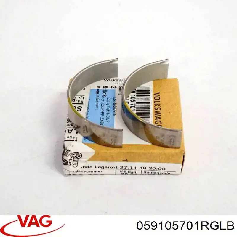 Compre 059105701RGLB VAG Folhas inseridas de cambota de biela, kit, padrão (STD)