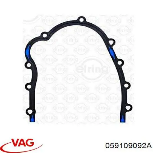 Compre 059109092A VAG Vedante de tampa traseira do bloco de cilindros