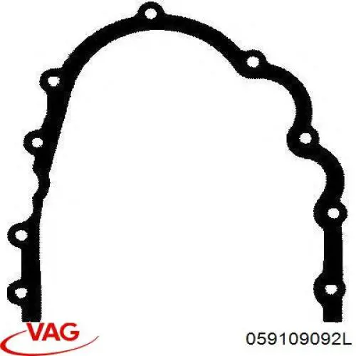 059109092L VAG Vedante de tampa traseira do bloco de cilindros