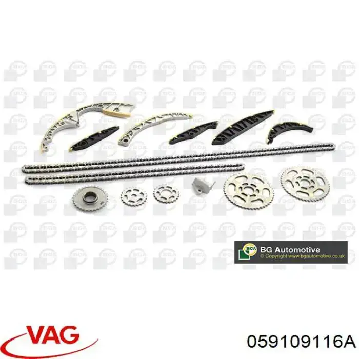 Engrenagem de cadeia da roda dentada da árvore distribuidora de motor VAG 059109116A preço, a partir de 70,43 USD