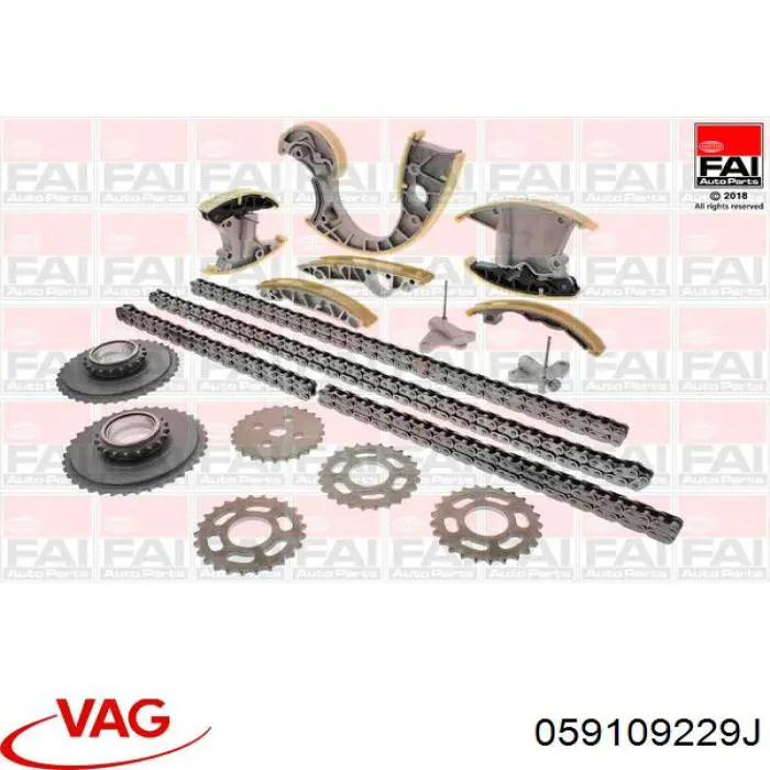 Cadeia do mecanismo de distribuição de gás VAG 059109229J preço, a partir de 89,13 USD