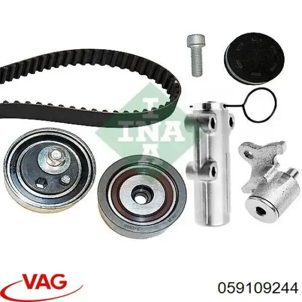 Compre 059109244 VAG Rolo parasita da correia do mecanismo de distribuição de gás