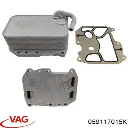 Radiador de óleo (frigorífico), debaixo de filtro VAG 059117015K preço, a partir de 81,21 USD