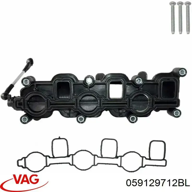 Tubo coletor direito de admissão VAG 059129712BL preço, a partir de 54,41 USD