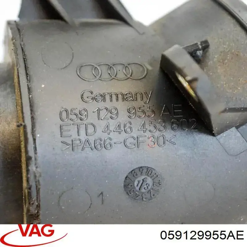 059129955AE VAG Cano derivado de ar do medidor de consumo do ar